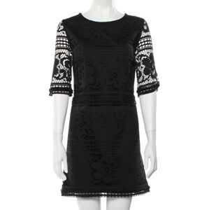 Sea New York | Black Cotton-Blend Lace Dress Sz 8